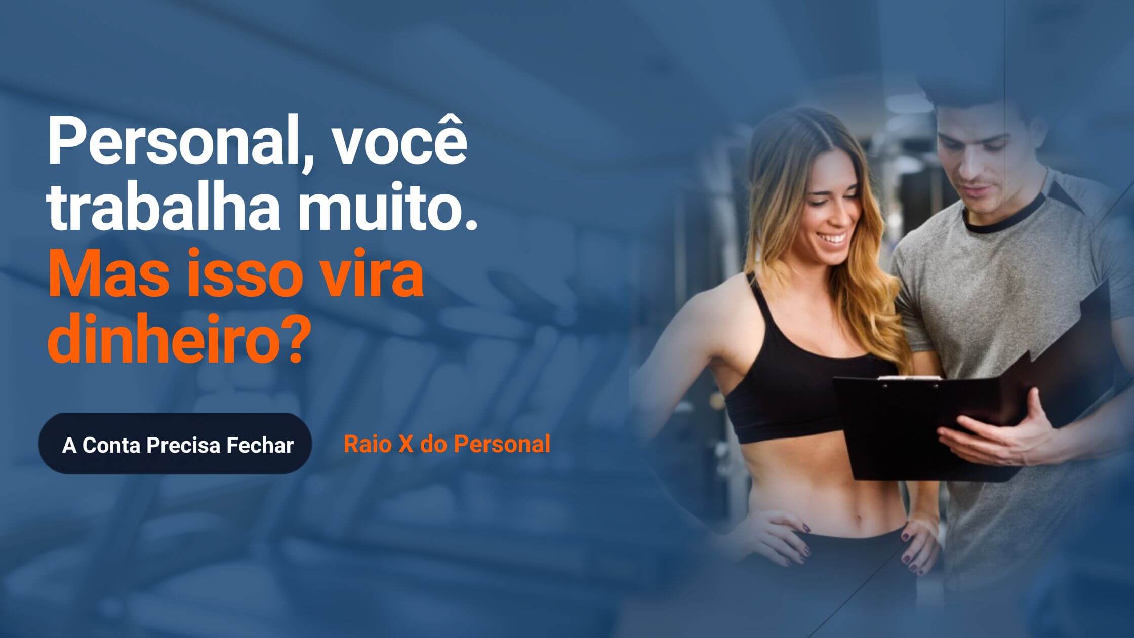 Capa sobre produtividade, tempo de trabalho e resultado financeiro do personal trainer