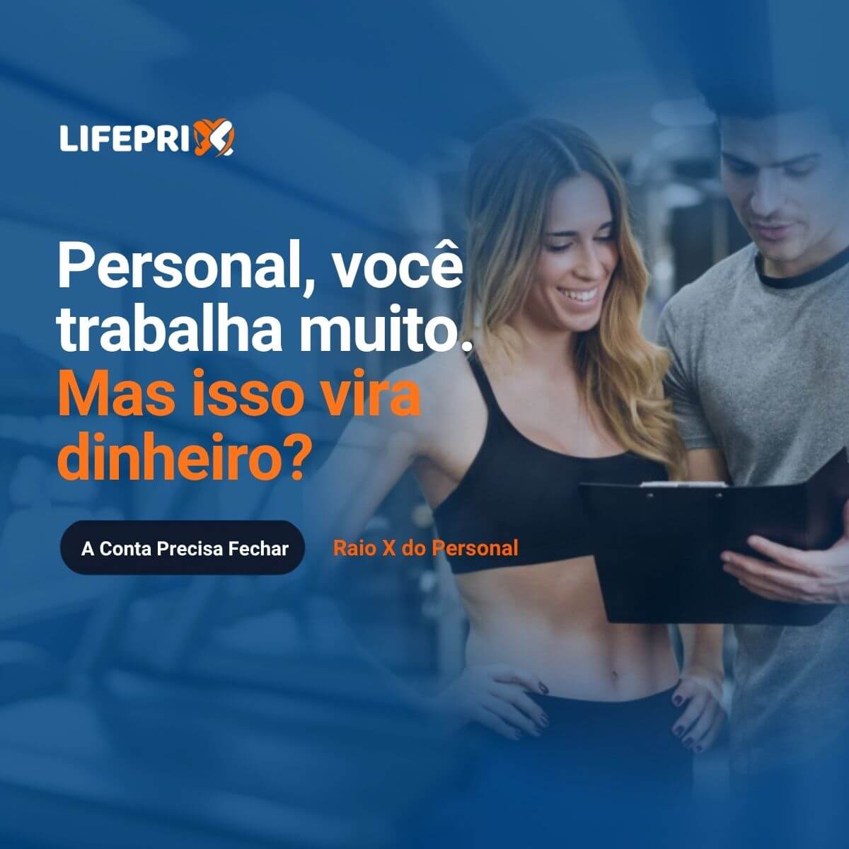Capa sobre produtividade, tempo de trabalho e resultado financeiro do personal trainer